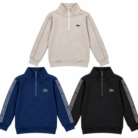 بلوزة بسحاب Lacoste ولادي